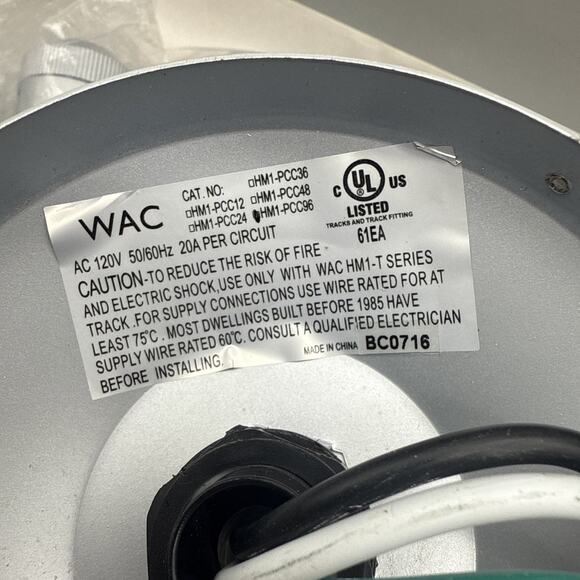 WAC Lighting HM1-PCC96-PT Flexible Ceiling Power Feed 96 inch *READ DESCRIPTION - Picture 7 of 16